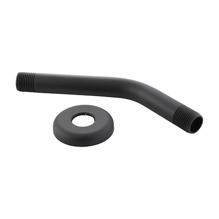 Danco Danco Matte Black Stainless Steel 8 in. Shower Arm and Flange 9D00011095